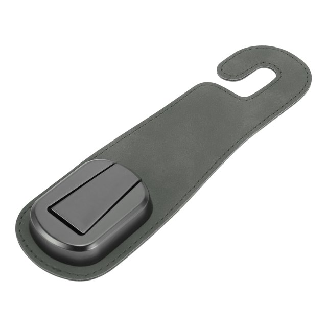 Gancho para reposacabezas de asiento de automóvil universal, 1 Pcs, gris oscuro, 7.01"x2.09"