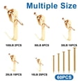 thumbnail image 4 of Picture Hangers, Decorative Gold Finish Reversible Hooks For Drywall, Professional Hanging Kit With Heavy Duty Support For Home Office Use (120 Pcs), 4 of 8
