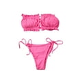 thumbnail image 1 of Douhoow Women Push up Padded Bikini Set 2 Piece Strapless Swimsuits Beach Swimwear, 1 of 9