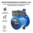 thumbnail image 2 of Bomba Presurizadora Automática 1/6 Hp 140 W Adir 1503, 2 of 4