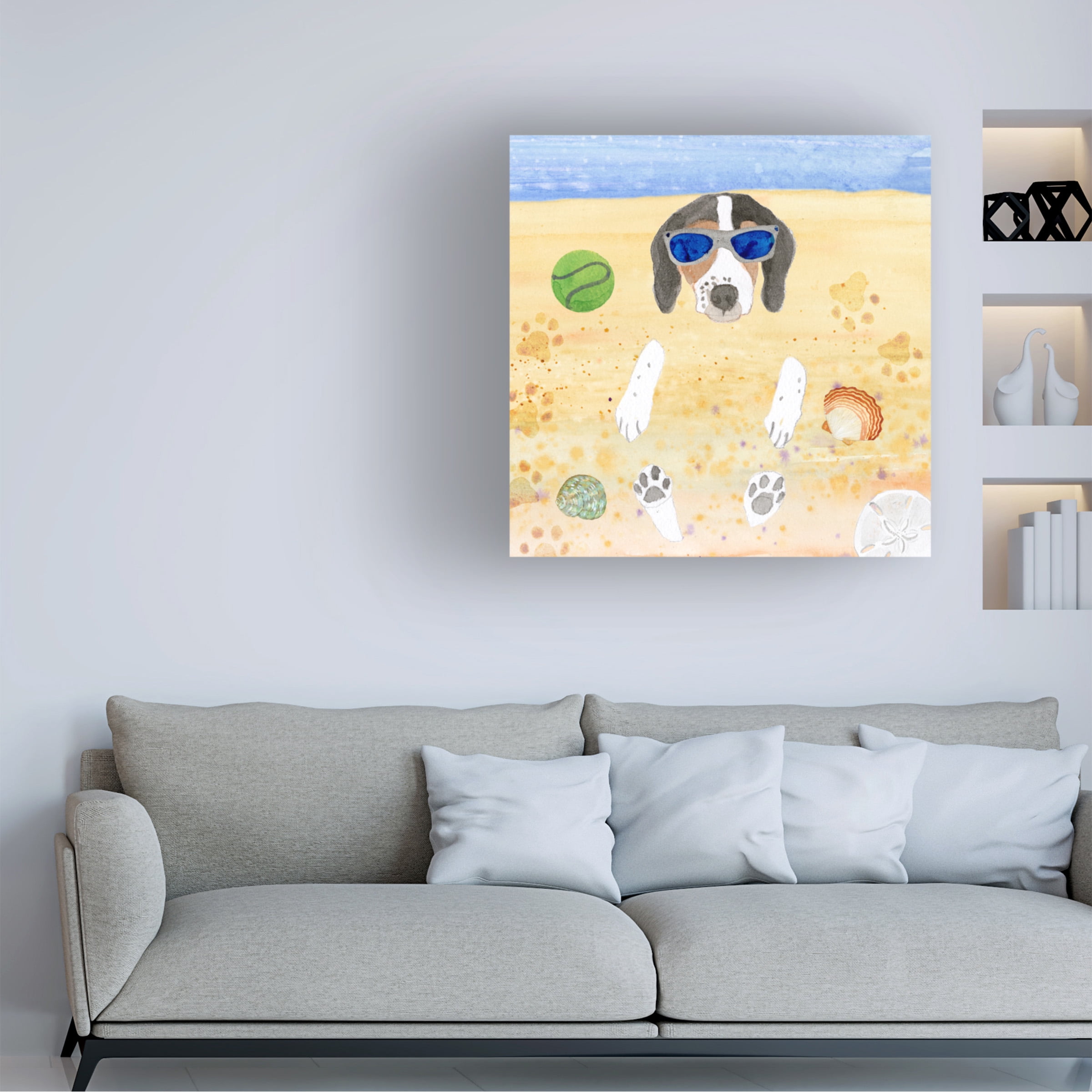 Alicia Ludwig 'Ruffin It IV' Canvas Art