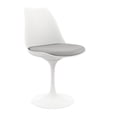 thumbnail image 3 of Aron Living Rose 17.5" Plastic and Metal Dining Chairs in Gray (Set of 2), 3 of 6