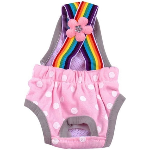 Reusable Female Dog Diapers – Washable Pet Sanitary Pants with Adjustable Suspender, Leak-Proof Design for Small & Medium Girl Dogs