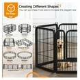 thumbnail image 4 of Dog Playpen Outdoor Puppy Exercise Pen Indoor Portable Pet Fence for Yard/RV Camping, 24 Inch 12 Panels, 4 of 5