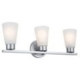 thumbnail image 4 of 55121NI Kichler Lighting Stamos - 3 Light Bath Vanity In Soft Modern Style-8 Inches Tall-Brushed Nickel Finish, 4 of 9