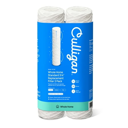 Culligan CW-MF Whole Home Standard 3/4" Water Filter Replacement, Coarse (2-Pack)