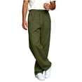 thumbnail image 4 of Inleife Mens Pants Sweatpants Stretch Men's Casual Sport Pocket Solid Color Elastic Waist Jogger Pants, 4 of 6