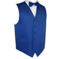 thumbnail image 4 of Neil Allyn 7-Piece Formal Tuxedo with Flat Front Pants, Shirt, Royal Blue Vest, Bow-Tie & Cuff Links. Prom, Wedding, Cruise, 4 of 5
