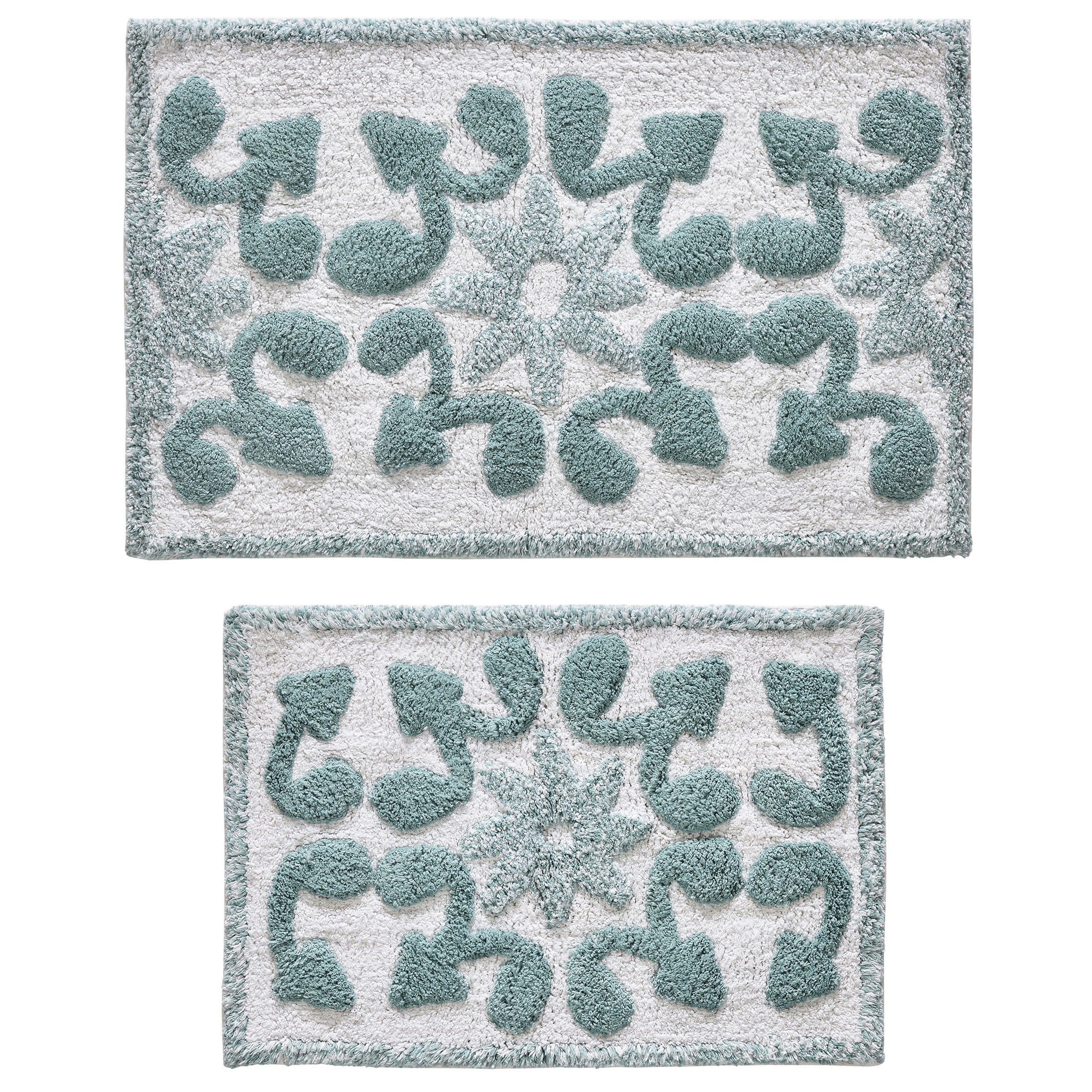Better Homes & Gardens Medallion Aquifer Cotton Bath Rug Set, 2-Piece