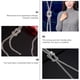 thumbnail image 2 of Suéter largo Gargantillo Rhinestone Knot Cuello Colgante Colgante Suéter Bufanda Collar, 2 of 6