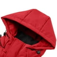 thumbnail image 5 of UVEASISHA Mens Winter Ski Coats Waterproof Hooded Parka Jackets Graphene Lining Thick Warm Snow Coat Full Zip Windproof Insulated Puffer Jacket with Pockets Red XL, 5 of 9