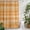Orange, variant on Orange Plaid Shower Curtain - Water Repellent Fabric Shower Curtains Washable, Autumn Gingham Grids Modern Decorative Polyester Cloth Bathroom Curtains Modern Bath Decor 36"x72"