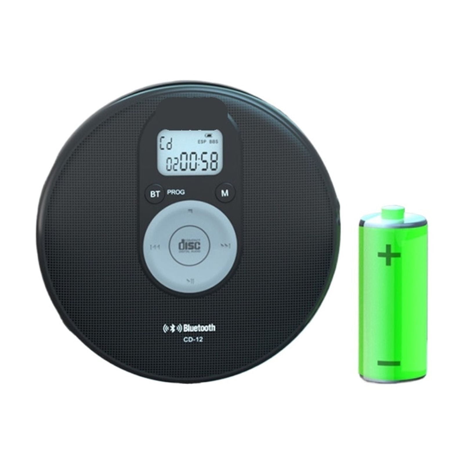 Portable Retro CD Player Album Disc Music Player Great Gift for Vintage Music Fans