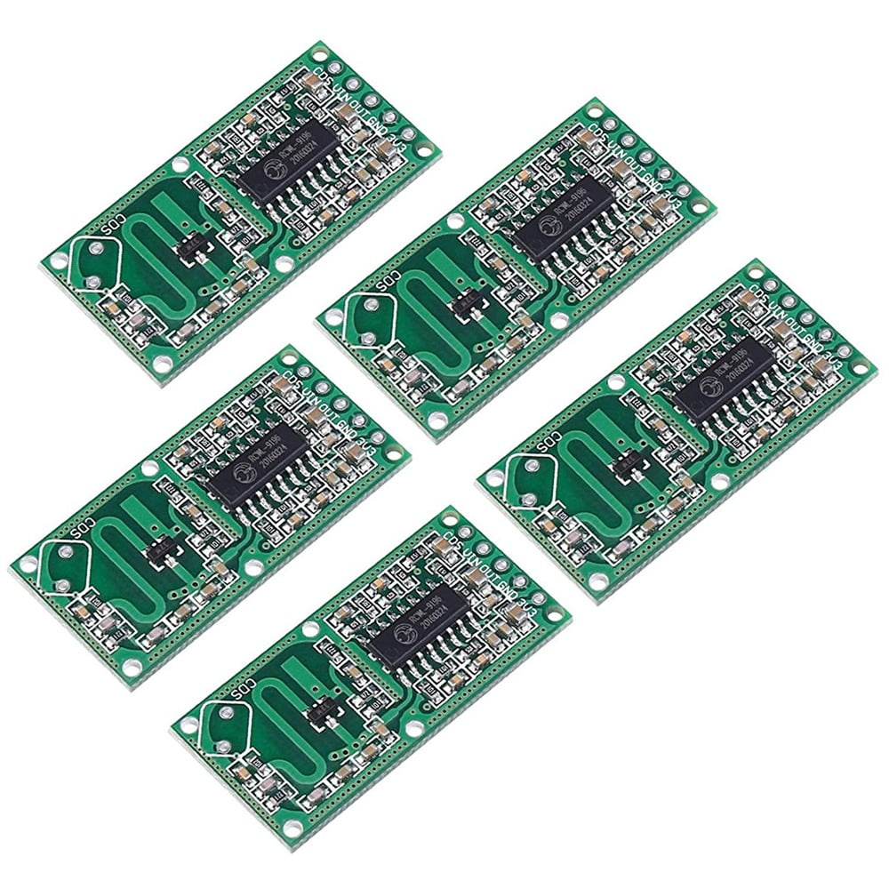 5 PCS Microwave Motion Detector Sensor RCWL0516 Module Board Switch
