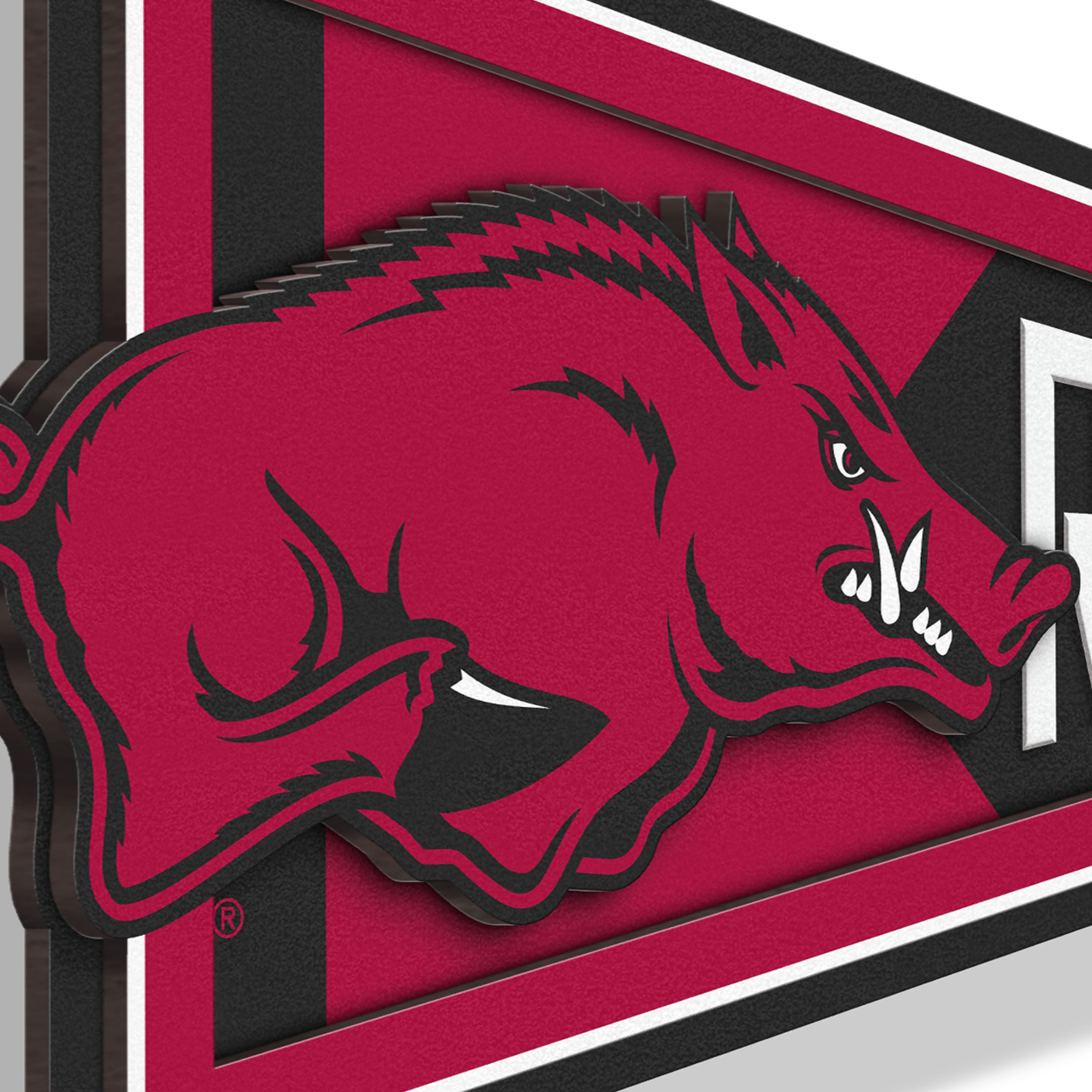 YouTheFan NCAA Arkansas Razorbacks Pennant Sign