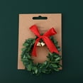 thumbnail image 3 of 6Pcs/Set Adorable Wreath Shape Napkin Ring Realistic Handmade Plastic Napkin Clip for Home Green Plastic, 3 of 6