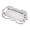 Z-Silver-1Pc, variant on Oval Stainless Steel Platter, Embossed Decorative Platter For Dessert & Appetizers, Wedding Table Decor Tray, 9.65×6.89 Inch Silver Oval Metal Serving Tray Corrosion-Resistant Surface, 2Pcs