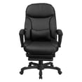 thumbnail image 4 of Flash Furniture High Back Black LeatherSoft Executive Reclining Ergonomic Swivel Office Chair with Comfort Coil Seat Springs and Arms, 4 of 5