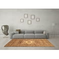 thumbnail image 3 of Ahgly Company Indoor Square Abstract Brown Modern Area Rugs, 7' Square, 3 of 4