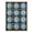 A002- Blue, variant on Christmas Tree Ball Ornaments Set Flocked Ivory Velvet Baubles 2.4 Inch 12 Piece for Indoor Tree and Holiday Party Decor