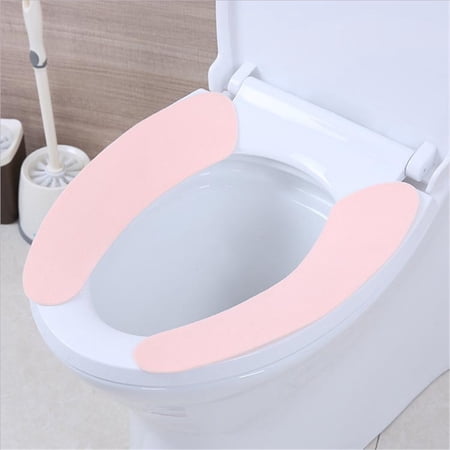 Bathroom Toilet Seat Washable Soft Heating Pad Mat Toilet Seat Soft Reusable