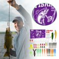 thumbnail image 1 of TIELUTT Fishing Kit Includes: for Saltwater Freshwater Trout Fishing Fishing Set D Ring Ice Line Alarm Ice Ice Saw Saltwater Hooks Assortment Bottom Rigs Saltwater, 1 of 4