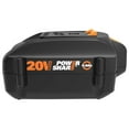 thumbnail image 4 of Worx Powershare Pro 20V 6Ah Lithium Ion Power Tool Battery Pack With Fuel Indicator, 4 of 6