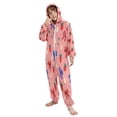 thumbnail image 5 of Soft Big Kids Onesie Pajamas Cozy Loose-Fit Jumpsuits for kids with Pockets for Christmas Lounge & Play Bows and Strawberries Pattern, 5 of 8