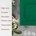 thumbnail image 2 of Smarty Had A Party Disposable Plastic Dinnerware, 6.5" Heavy Duty Square Hunter Green Plates for Cakes and Parties, Bulk Supplies for All Occasions (120 Count), 2 of 14