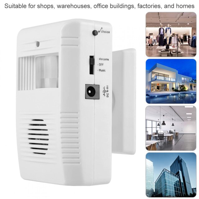 Cergrey Welcome Door Bell,16 Music IR Motion Independent Sensor Store Home Welcome Door Bell Entry Alarm, Infrared Welcome Sensor