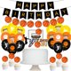 thumbnail image 1 of Suministros para fiestas de baloncesto Banner de feliz cumpleaños, zapatillas de deporte número 24, decoración para tarta de baloncesto y globos temáticos de baloncesto para niños, niños y fanáticos del baloncesto, fiesta de cumpleaños Rojo Verde, 1 of 5