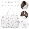 thumbnail image 3 of Bolso Bandolera Pañales para Mujer Con Bolsillo Interior Acolchado () Blanco, 3 of 9