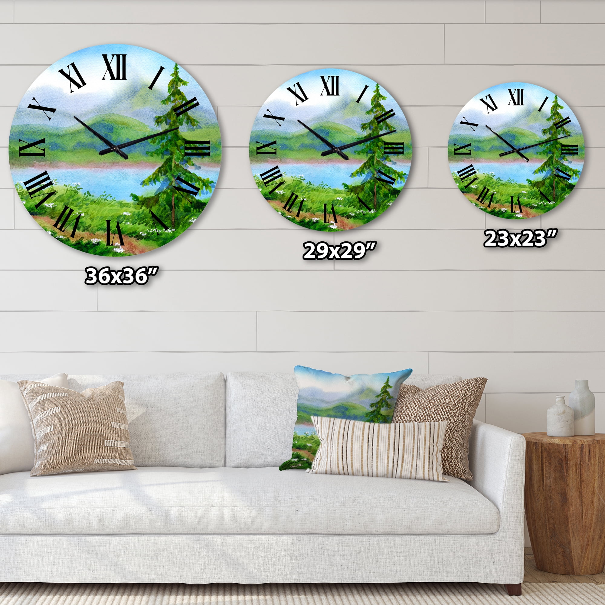 Designart 1 in Quartz Traditional Wall Clock