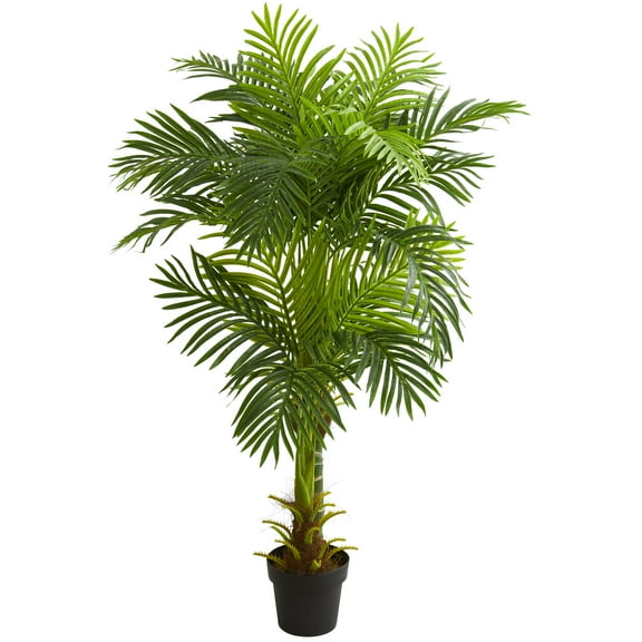 Nearly Natural 5' Double Stalk Hawaii Palm Artificial Tree