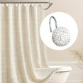 thumbnail image 5 of Sunlit Boho Knots Shower Curtain Hooks, Home Decorative White Shower Curtain Rings for Bathroom, Seaside Nautical Shower Curtain Hangers Bathroom Accessories, Set of 12, 5 of 5