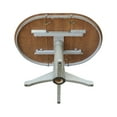 thumbnail image 3 of International Concepts 36" Round Top Pedestal Table With 12" Leaf - Dining Height - Distressed Hickory/Stone, 3 of 9