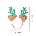 thumbnail image 3 of HomeKingdee Christmas Reindeer Antlers Headband Xmas Antlers Headband with Bells Cute Headwear Christmas Party Hair Accessories, 3 of 6