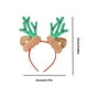 thumbnail image 3 of Cinta de cuerno de reno de Navidad | Pelusa festiva roja dorada verde | Ajuste elástico suave y cómodo | Accesorio ligero para fiestas navideñas | 9,84x8,27 en condecoraciones, 3 of 6