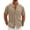 Khaki, variant on COOFANDY Men's Summer Short Sleeve Shirts Lightweight Linen Beach Shirt Casual Button Down Shirts