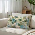 thumbnail image 6 of Tropical Plant Throw Pillow Cover 20 x 30 Inch Decorative Pillow Cover Summer Watercolor Boho Green Palm Tree Beige Lumbar Pillowcase Seasonal Rectangle Cushion Case for Couch Sofa Bed Living Room, 6 of 9