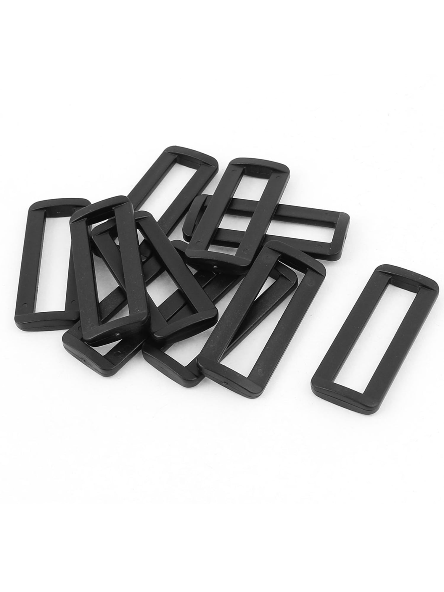 uxcellHard Plastic Strapping Rectangle Buckle Webbing Backpack 50pcs Black 