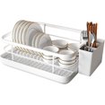 thumbnail image 1 of Dish Drainer Rack Multifunctional Dish Drainer for Kitchen Counter with Utensil Holder, Kitchen Dish Rack with Drain Board, Space Saving Home Dish Drying Rack for Bowls and Plates, 1 of 7