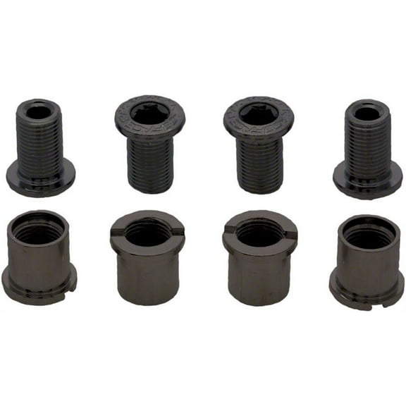 RaceFace Chainring Bolt Pack Set of 4 12.5mm Bolt/Nut Black