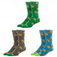 thumbnail image 1 of Crew Socks - Zelda - 3 Pack Crew Set New Licensed xs66ientn, 1 of 3