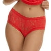 Hanky Panky Signature Lace Boyshort (4812P),Medium,Deep Sea Coral