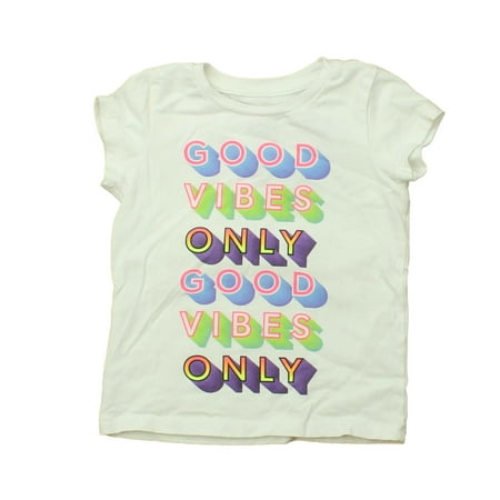 

Pre-owned Rockets Of Awesome Girls White | Good Vibes Only T-Shirt size: 3T