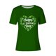 thumbnail image 3 of Mujeres Manga Corta de Verano Tops Impreso Sudadera Casual, Cuello Redondo Blusa Ligera para la Primavera Y el Verano, 3 of 7