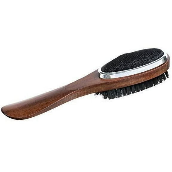 Housewares Goods Garment Care Collection 3-in-1 Clothes Care Brush and Lint Remover - Walnut Wood
