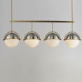 thumbnail image 5 of 12414SWSNSBR-Maxim Lighting-Duke - 4 Light Linear Pendant-14.75 Inches Tall and 8.75 Inches Wide-Satin Nickel/Satin Brass Finish, 5 of 5