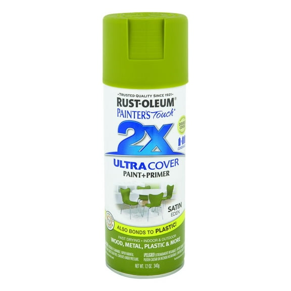 Rust-Oleum 257418 Painters Touch 2X Spray, 12-Ounce, Satin Eden